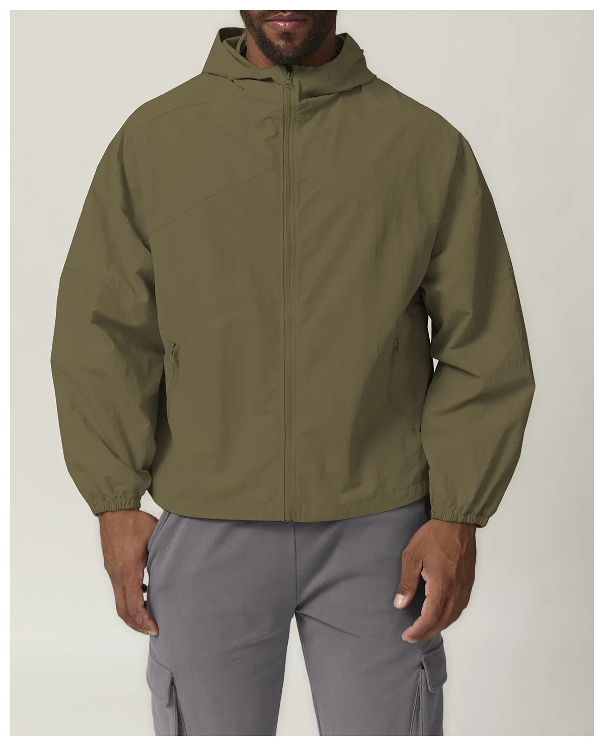 Custom Logos Men's Autumn Outdoor Jackets Sports Wear Zipper Windbreak Gym Casual Running Fitness Tracksuit