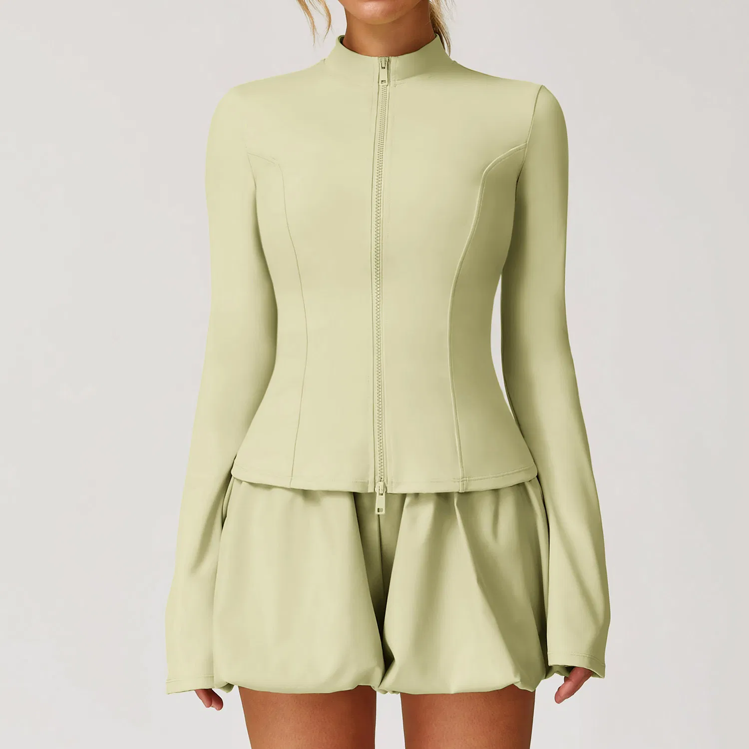 Women's Upf 50+ Sun Protection Zip-up Jacket – Quick-Dry Breathable Long Sleeve Yoga Outerwear for Running &amp; Fitness