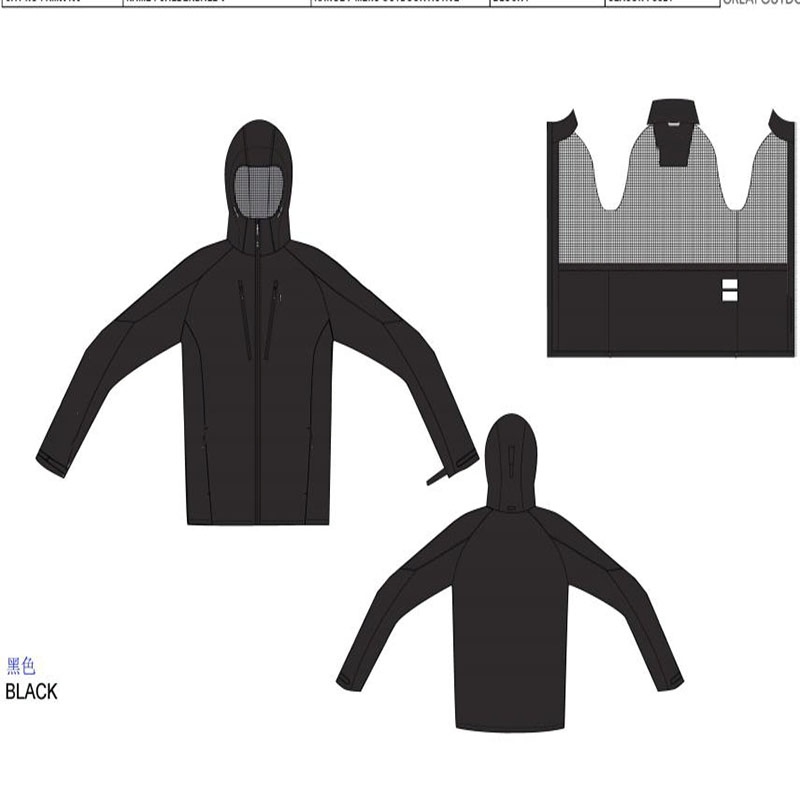 Modern Design Blue Color Jacket Men Worker Casual Coat Outerwear Jacket with Hooded