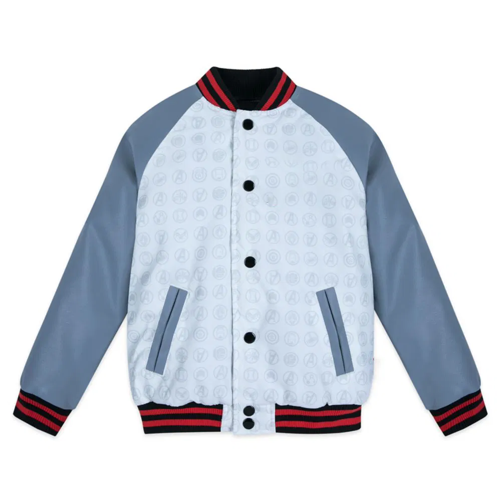 Print Embroidery Customized Logo Polyester Baseball Uniform Outerwear Stitching Jacket