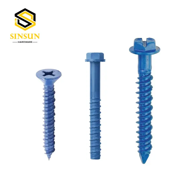 China Blue Concrete Screws - Durable, Corrosion-Resistant Fasteners from Trusted Suppliers and Factory