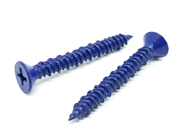 blue concrete screw