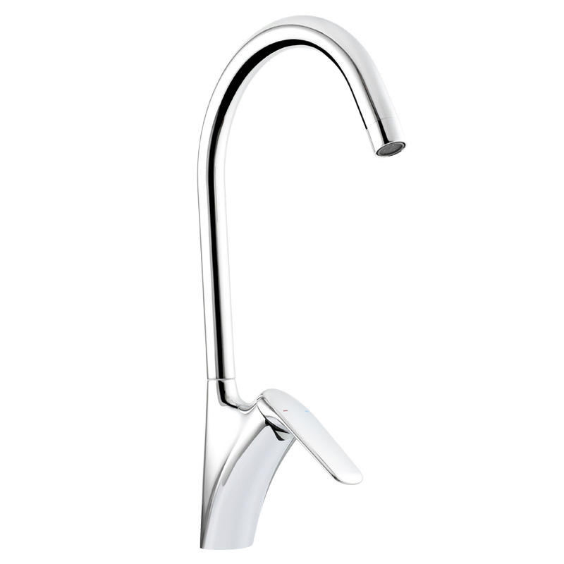 Matte Jet Black High-Arc Kitchen Faucet