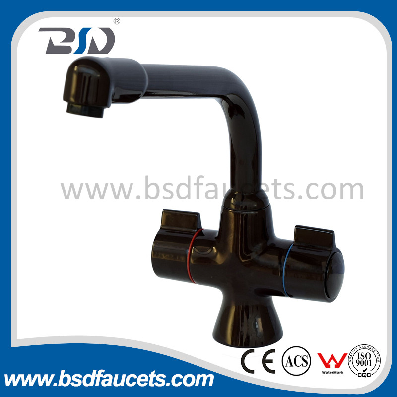 Modern Bathroom Kitchen Sink Mixer Tap White Painted