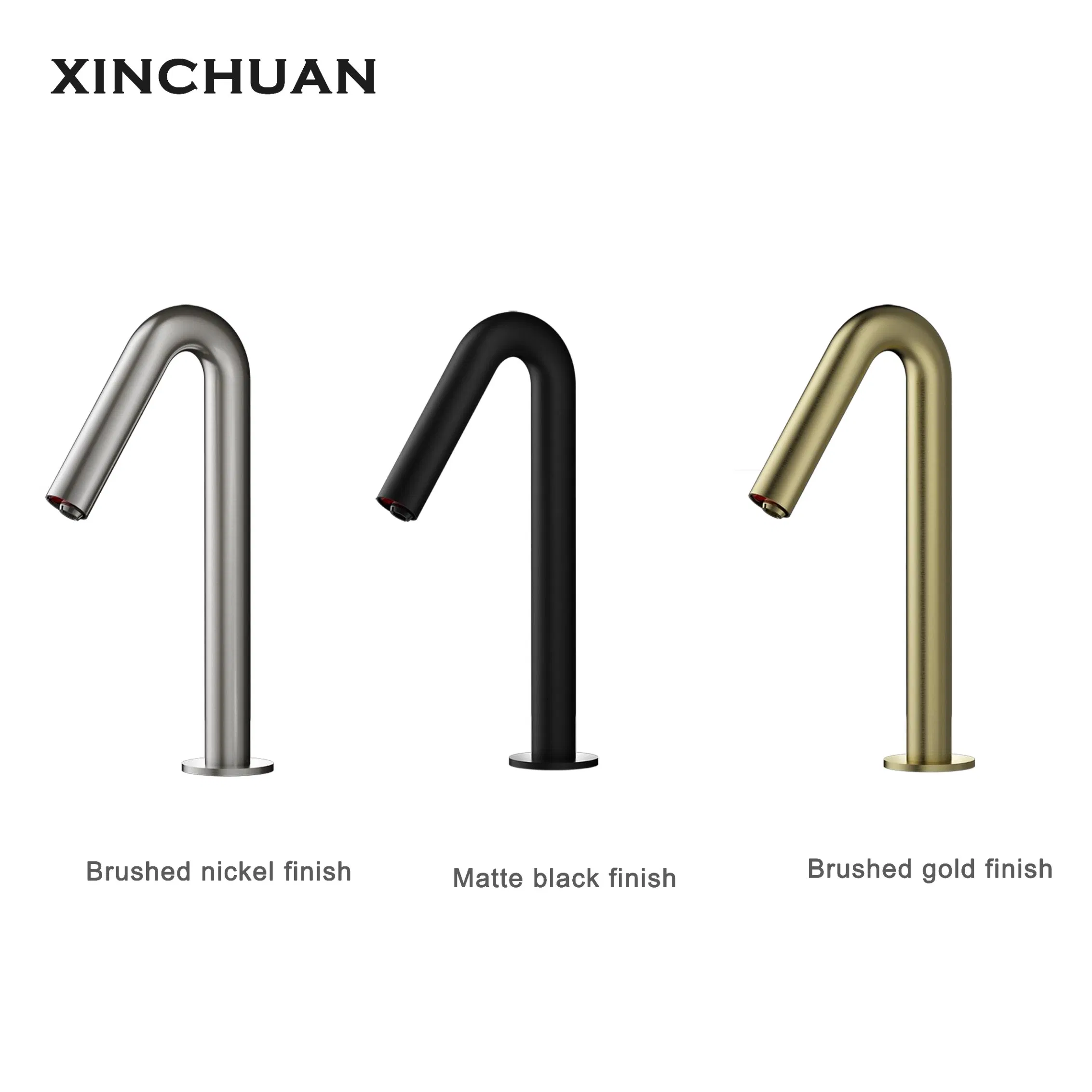 Non-Contact Microwave Chrome Sensor Faucet Chrome Plated Touchless Bathroom Faucet