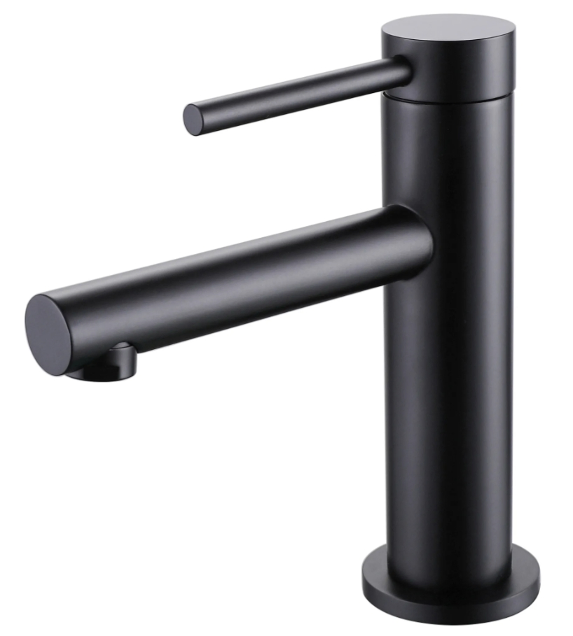 Brushed Gold Finished Hot and Cold Water Supply Tap Wall Mounted 2 Holes Brass Bathroom Faucet Mixer