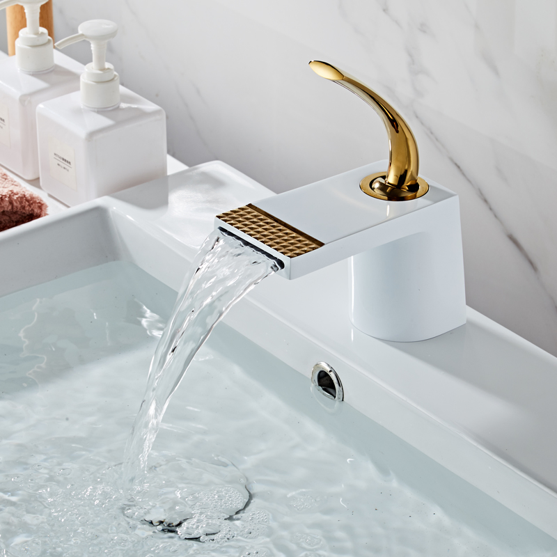 Matte Black Bathroom Faucet Two-Handle Basin Faucet Leak-Proof Bath Mixer Faucet for Residential &amp; Commercial Use