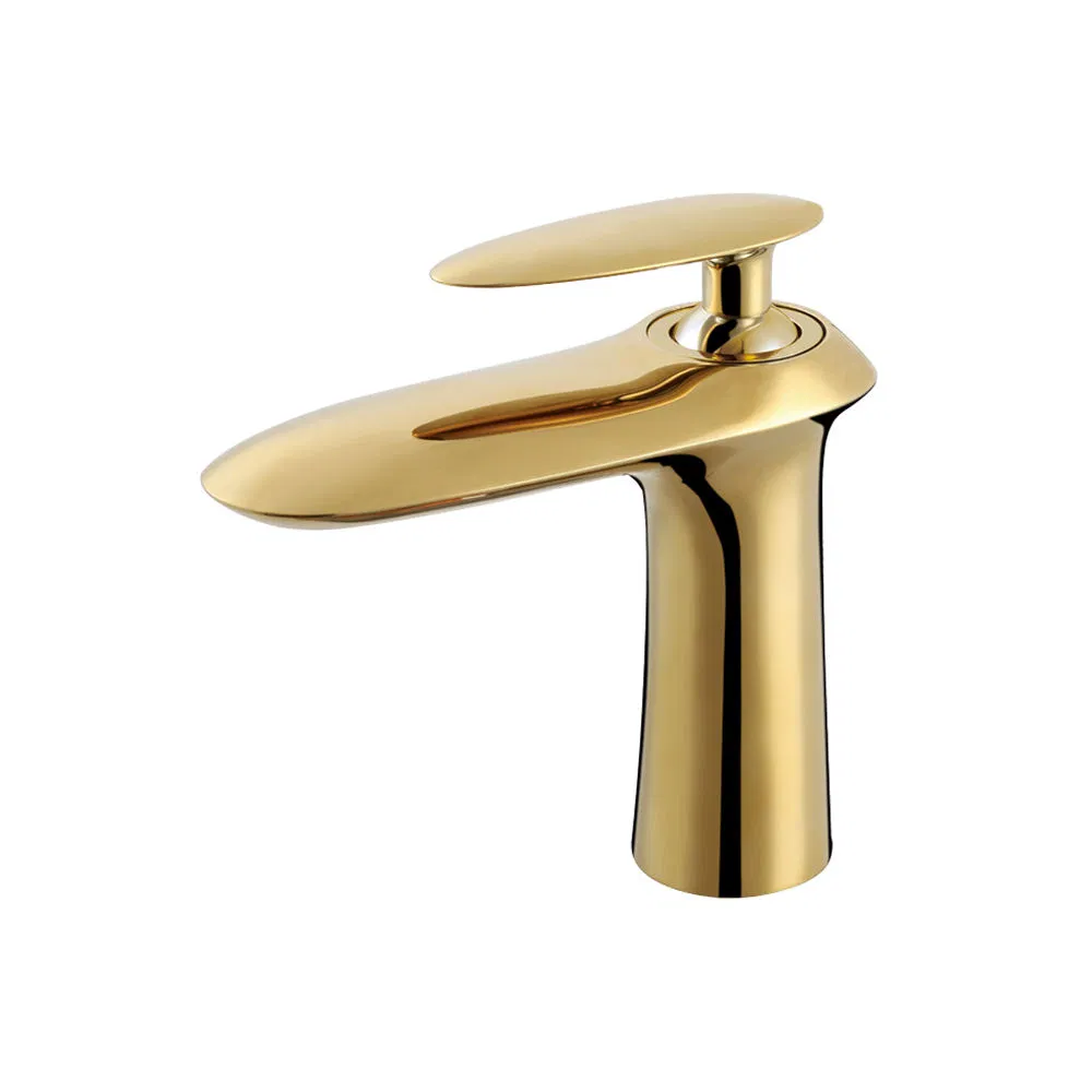 2023 Hot Sale Luxury Bathroom Faucet Solid Brass Custom Gold Finished Modern Bathtub Mount Bath&Shower Faucets