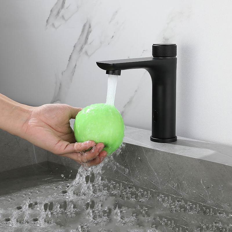Smart Bathroom Auto Faucet Infrared Sensor Basin Mixer Tap Touchless Sink Vanity Tap
