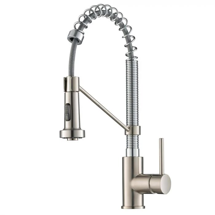 Spot Free Stainless Steel Kitchen Faucet Tap with Pull-Down Hose
