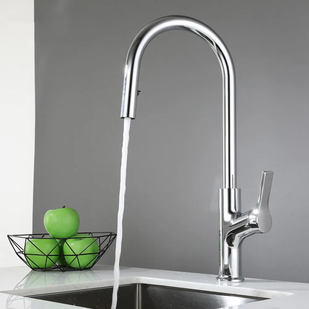 Wholesale Kitchen Faucet Pull Down Commercial Modern Single Hole Kitchen Sink Faucets with Pull out Sprayer