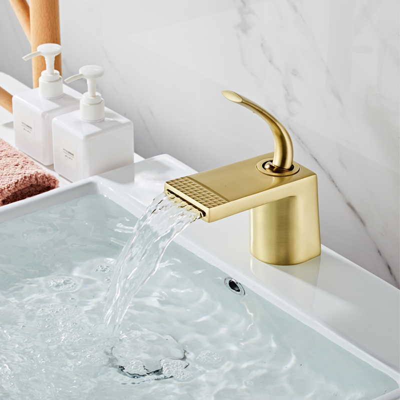 Matte Black Bathroom Faucet Two-Handle Basin Faucet Leak-Proof Bath Mixer Faucet for Residential &amp; Commercial Use