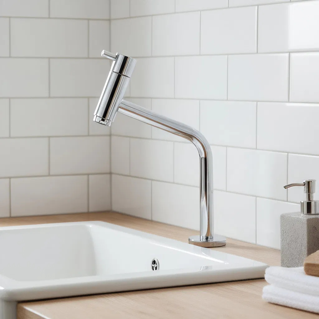 Single Hole Mount Stainless Steel Kitchen Cold Water Sink Wash Basin Faucet