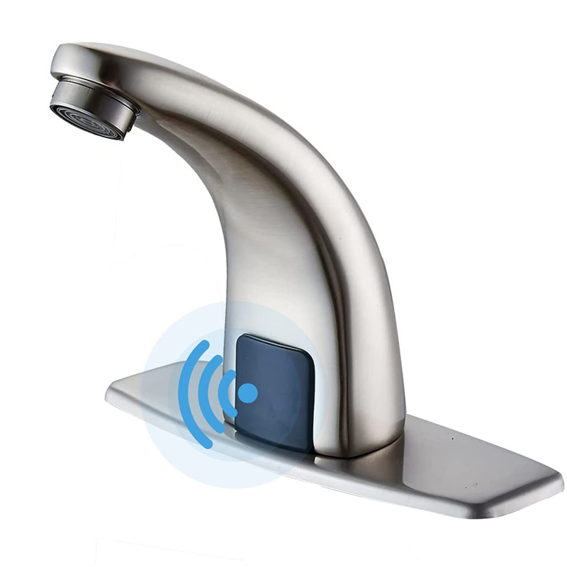 Touchless Induction Vanity Faucet Chrome Bathroom Automatic Touch Sensor Basin Tap Sink Faucet