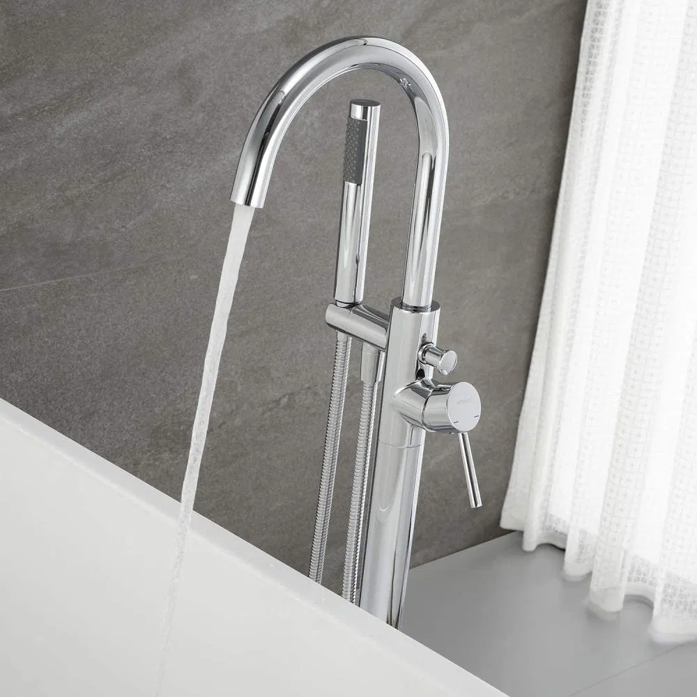 10 Years Guarantee Free Standing Tub Filler Mixer Brass Bathtub Faucet