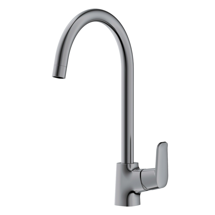 Sanipro Luxury Vanity Matte Black Gold Single Handle Bathroom Sink Taps Sanitary Ware Deck Mounted Brass Basin Mixer Faucet