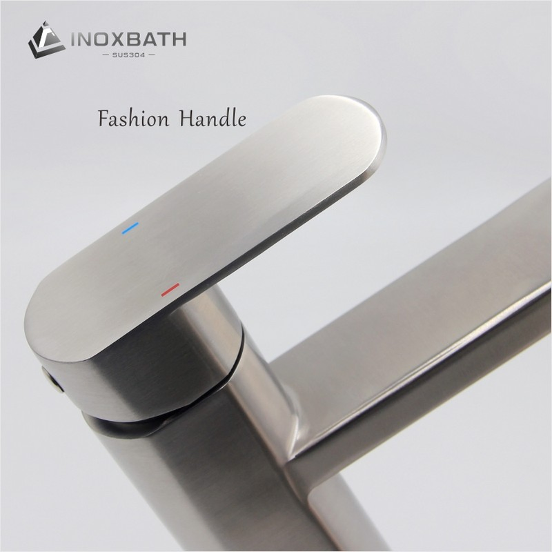 Sophisticated Basin Mixer Tap with Stainless Steel Faucet, Ideal for Bathrooms