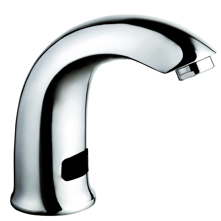 Solid Brass Polished Chrome Hand Free Lavatory Sensor Faucet