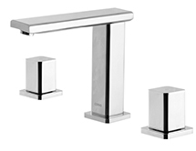 Saintary Ware Water Tap Shower Mixer Black Color Three Hole Bathroom Faucet