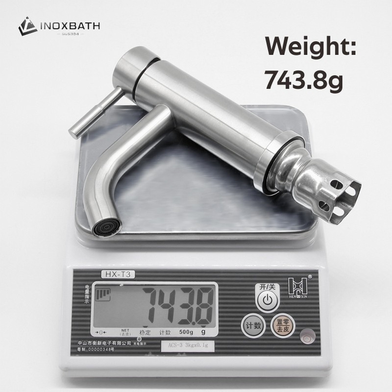 Aesthetically Pleasing Stainless Steel Bathroom Basin Faucet for Modern Baths