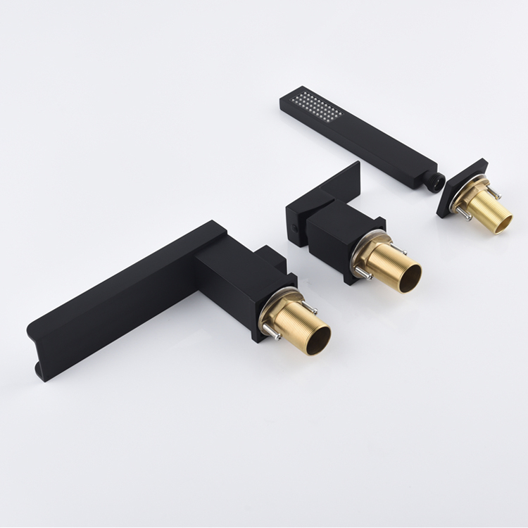 Good Quality 3 Hole Brass Faucet for Wash Basin Bathtub Tap Bathroom Shower Mixer Tap