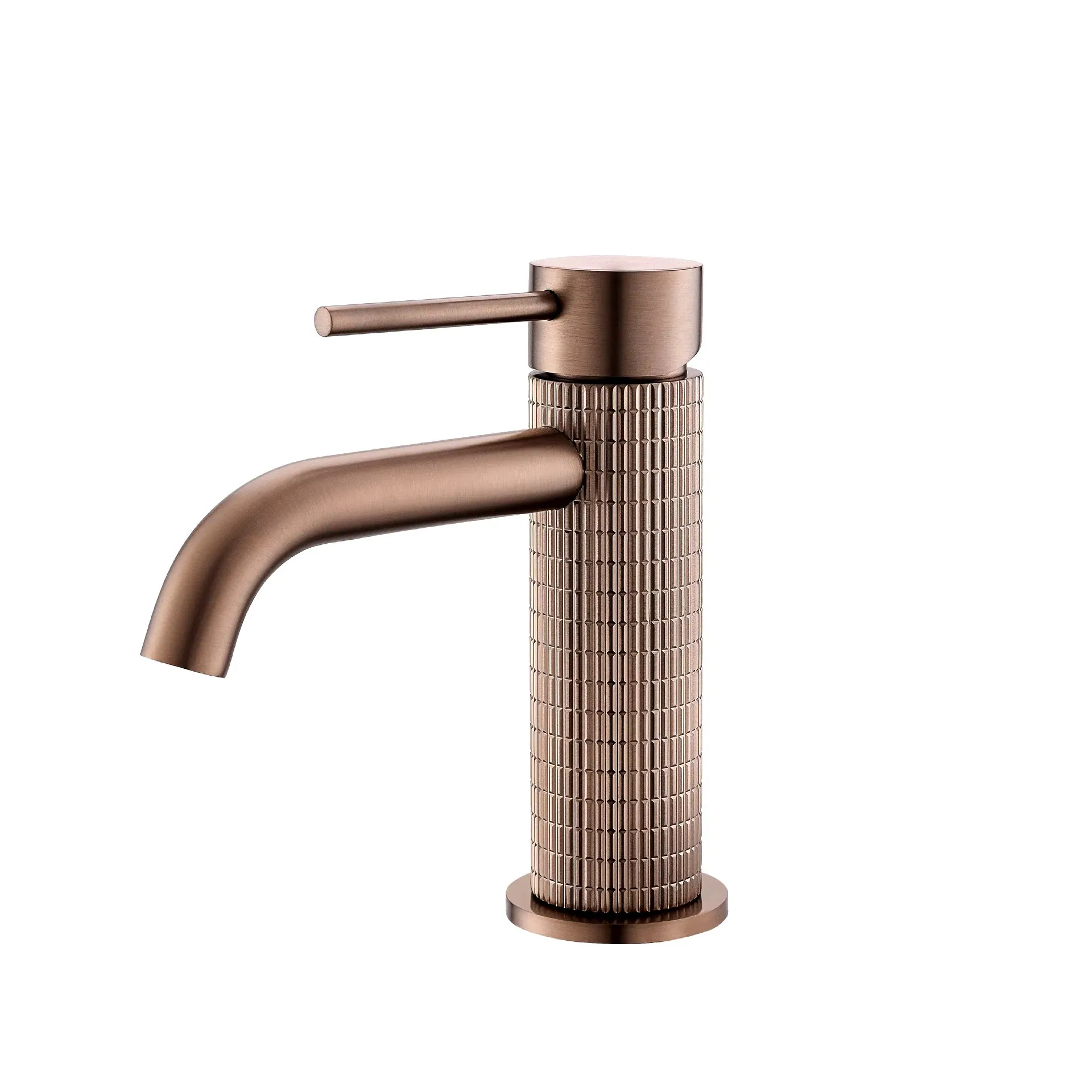 Single-Hole Deck Mounted Water Basin Faucet Mixer Taps Brushed Gold Finish Ceramic Bathroom Kitchen School Hospital