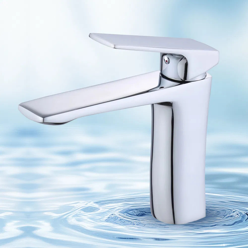 Kitchen Brass Finish Matte Silver Bathroom Basin Faucet Mixer Tap