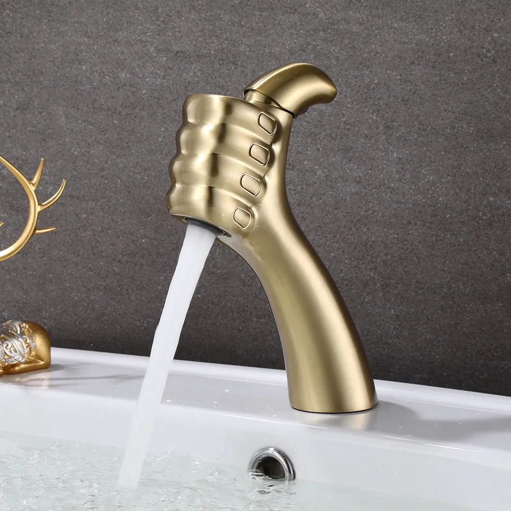 Good Finger Brass Single Hole Single Handle Deck Mounted Wash Basin Faucet