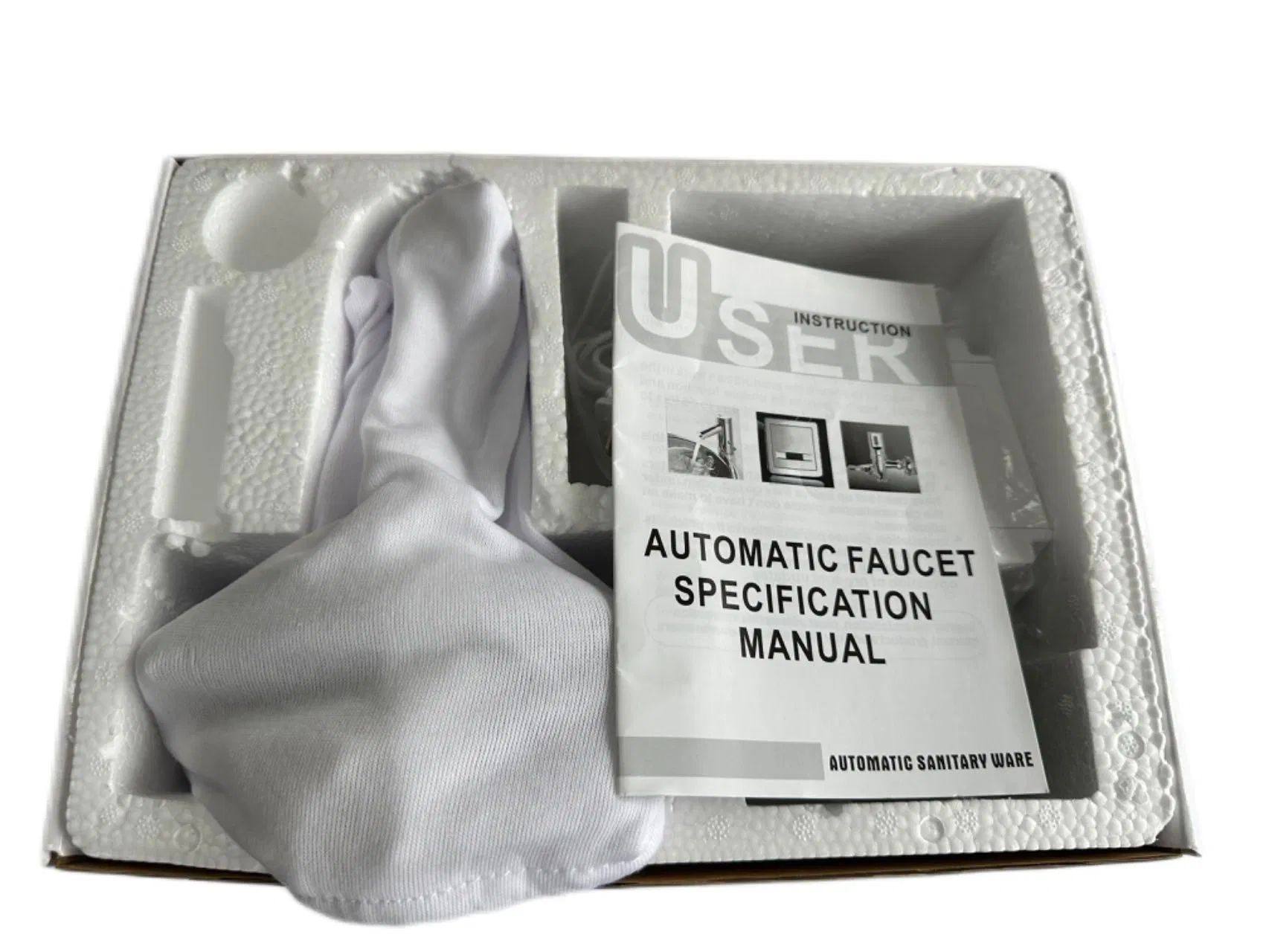 DC/AC Automatic Deck Mounted Water Tap Infrared Brass Polished Sensor Faucet