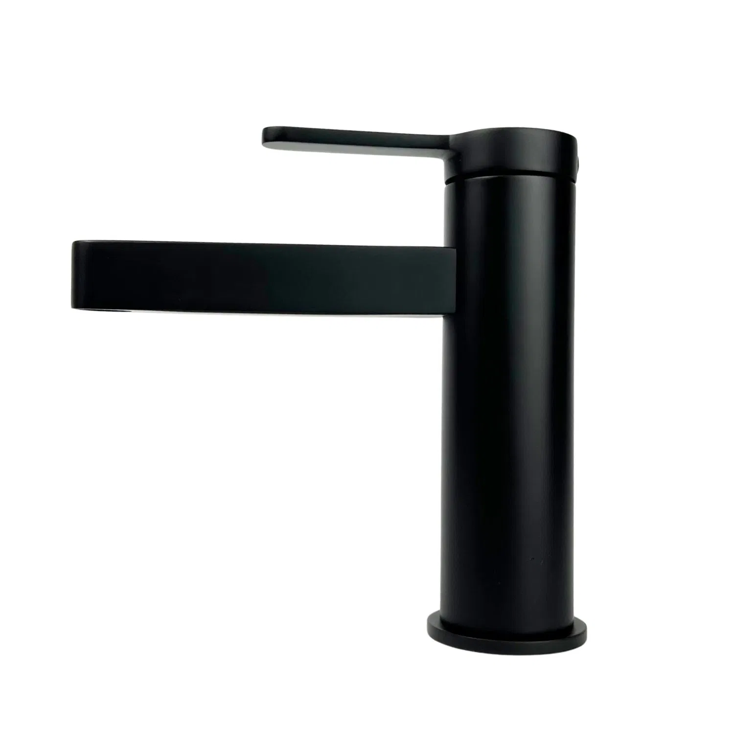 China Manufacturer Elegant Deck Mounted Black SS304 Bathroom Basin Mixer Faucet