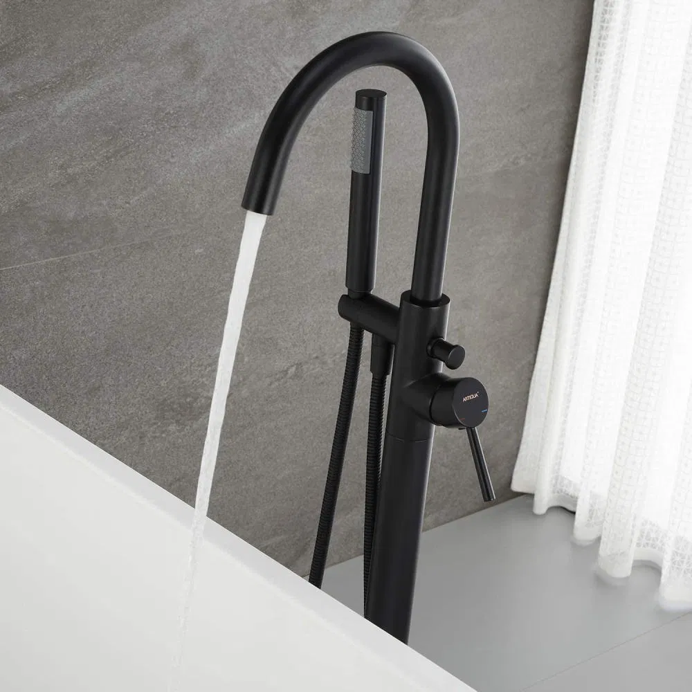 10 Years Guarantee Free Standing Tub Filler Mixer Brass Bathtub Faucet