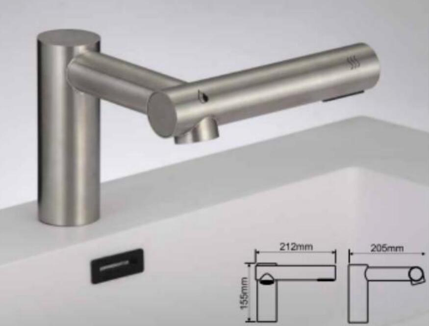 2 in 1 Stainless Steel Automatic Touchless Hand Washer Dryer Basin Faucet