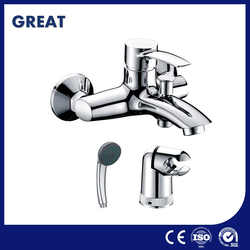 Great Bathroomfaucet Manufacturers OEM Customized Rain Shower Bathtub Faucets Gl35403A54 Chrome Single Lever Bath Faucet China Satin Gold Finish RV Bath Faucet
