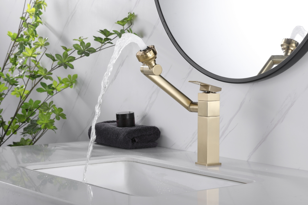 Fashion Modern Solid Brass Bathroom Basin Faucet Sink Mixer Tap