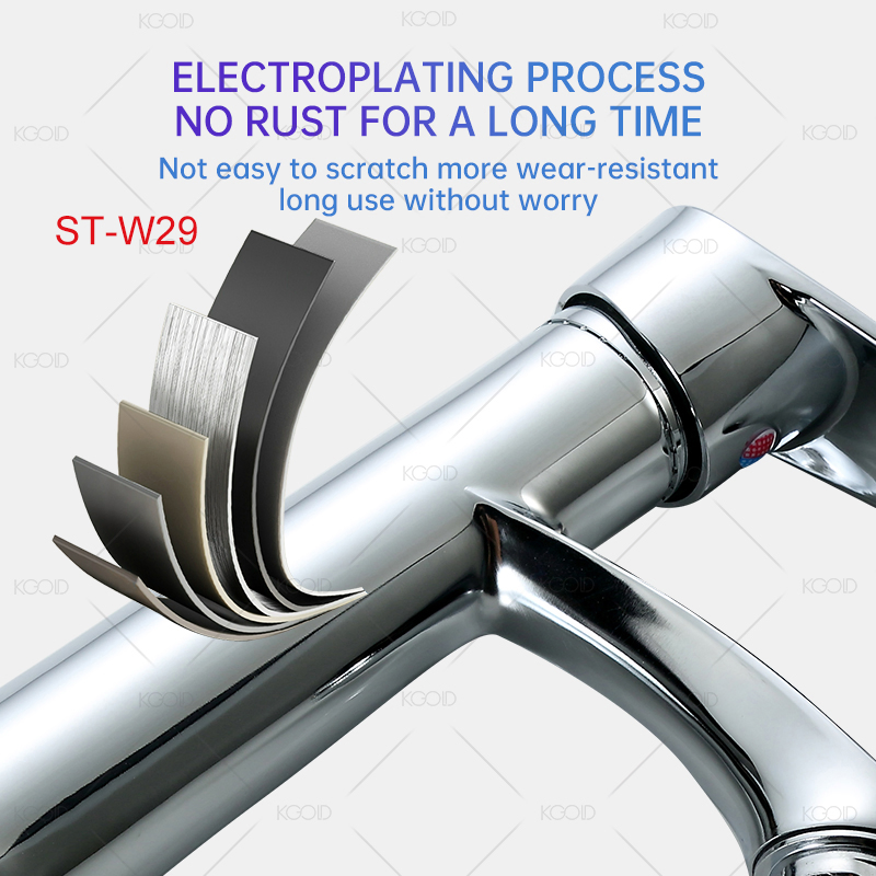 Chromed Zinc Alloy Handle Basin Tap for Wash Basin Sink Mixer
