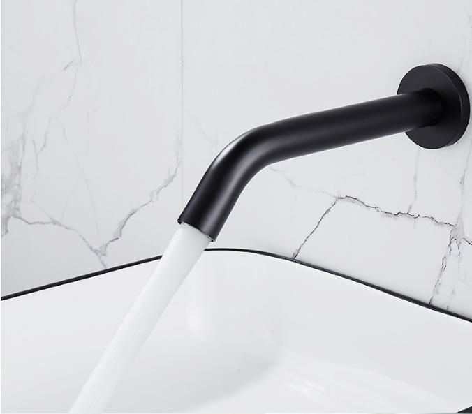 Infrared in Wall Water Tap Automatic Sensor Faucet Bathroom Matt Black Touchless Automatic Sensor Faucet