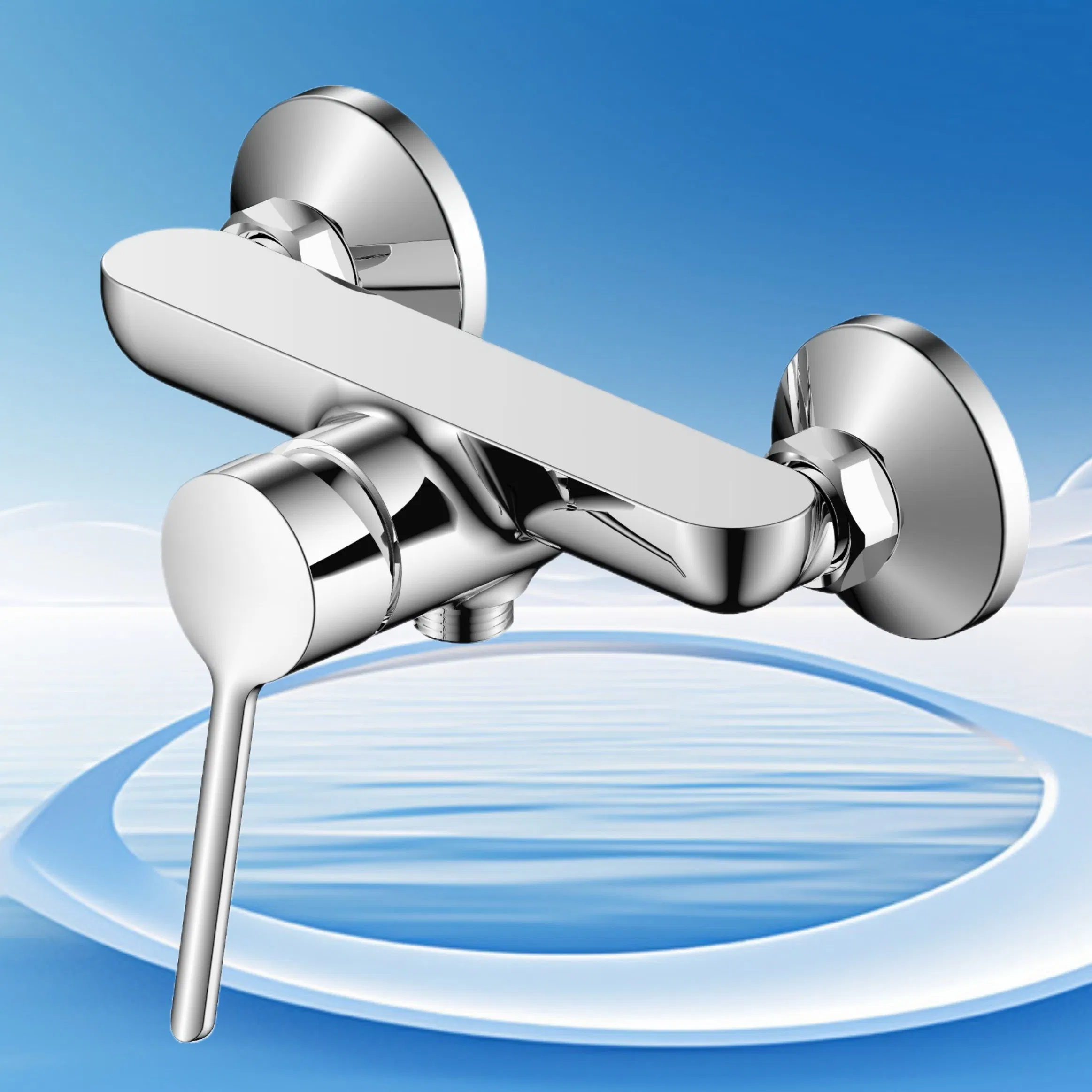 Bathroom Single Lever Ceiling Custom Commercial High Mixer Tall Art Basin Faucet for Basin