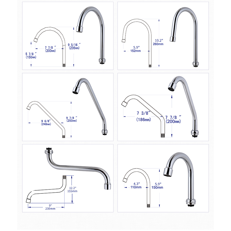 Heavy-Duty Commercial Pre-Rinse Faucet with High-Pressure Spray Gun