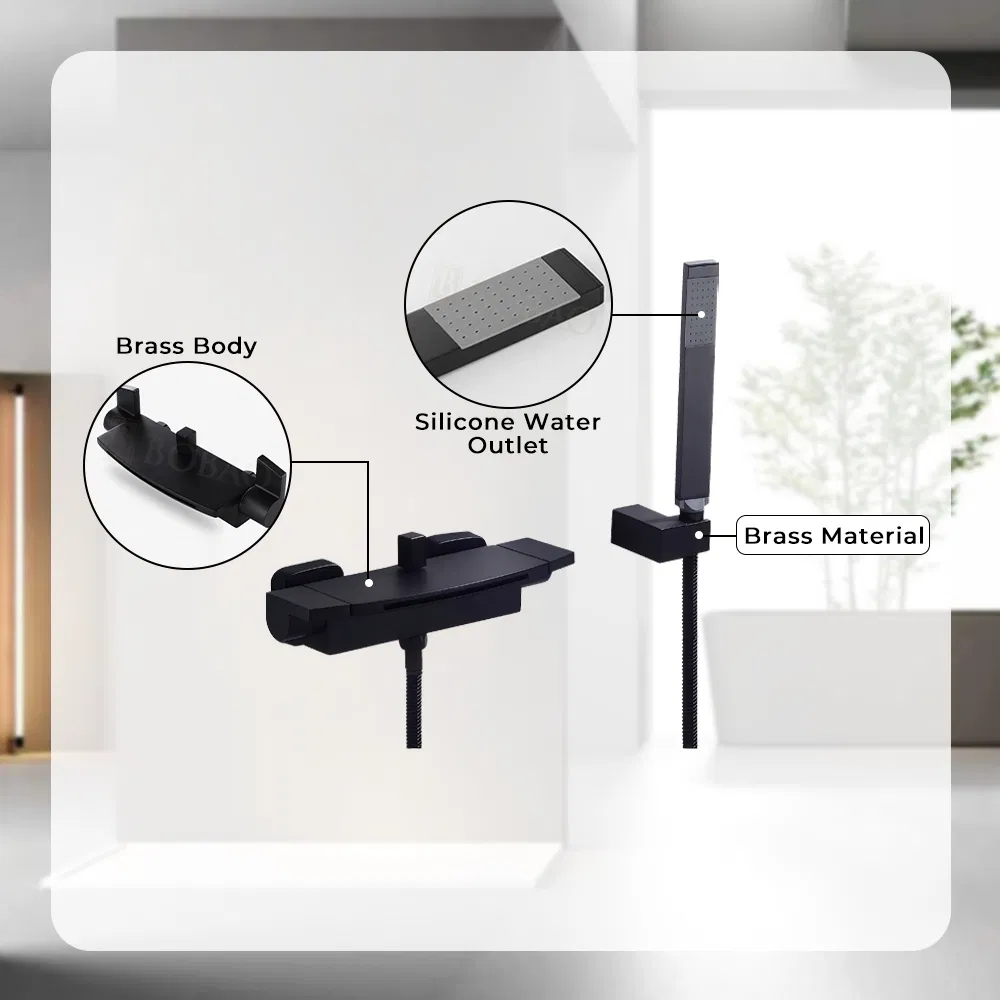 Modern Single Handle Bathtub Faucet with Modern Design and Finish