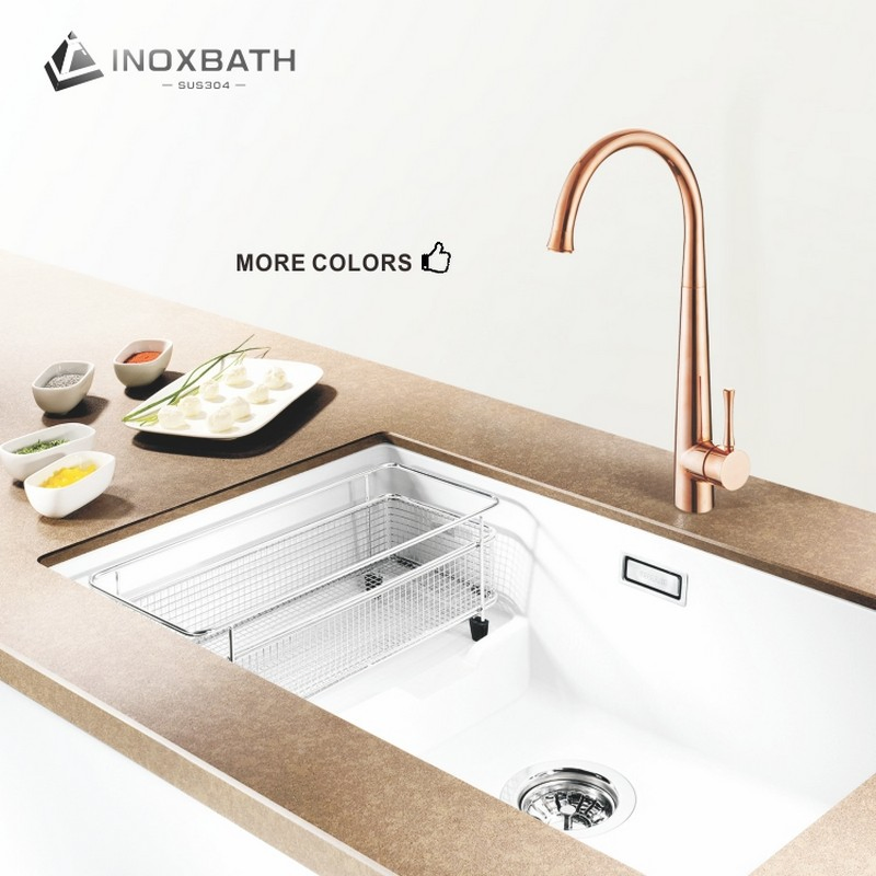 Luxury Design Commercial Antique Kitchen Mixer Sink Tap Gold Kitchen Faucet