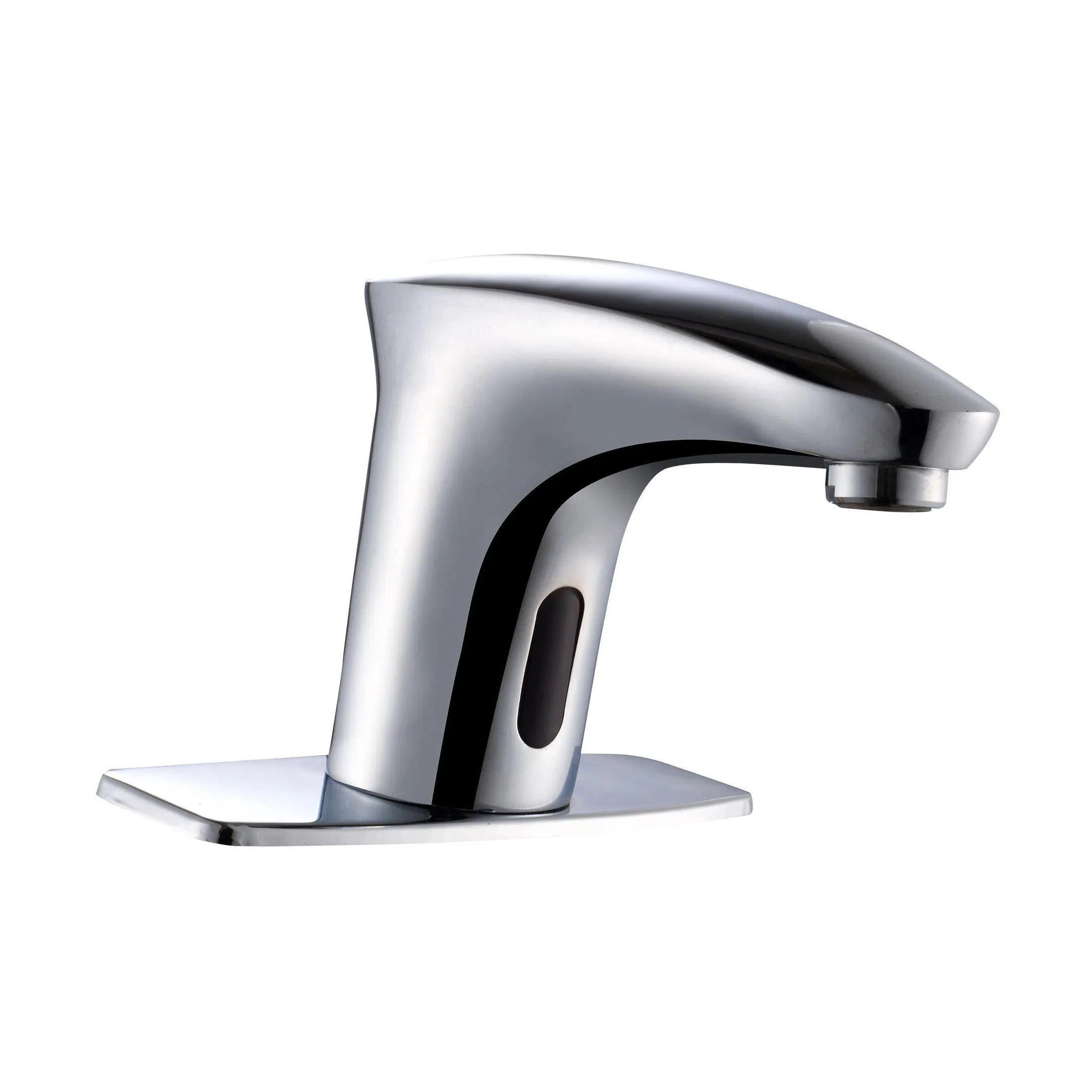 Chrome Smart Sensor Basin Faucet for Bathroom. Touchless Cold Hot Water Mixer Tap. Battery Powered Touch Free Infrared Sink Taps