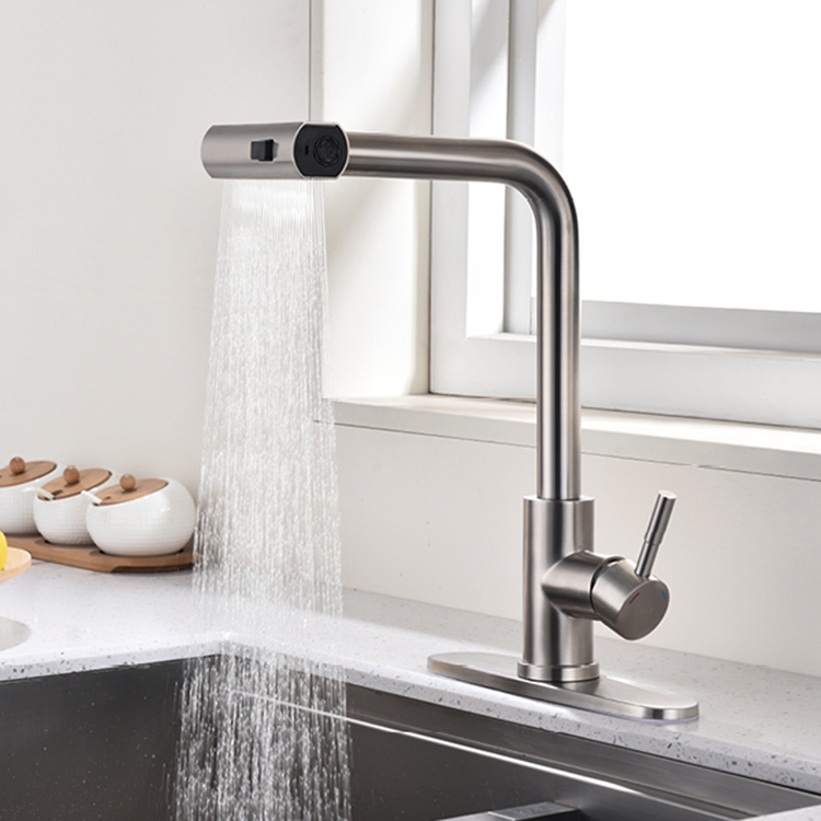 Heavy-Duty Pull-out Rainfall Kitchens Faucet for Gourmet Ada Compliant