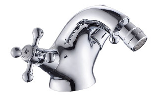 Oudinuo Chrome Brass Kitchen Faucet Double Lever Wall-Mounted Odn-82818