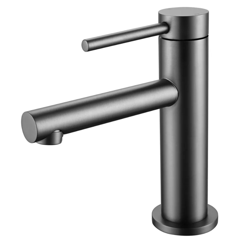 Brushed Gold Finished Hot and Cold Water Supply Tap Wall Mounted 2 Holes Brass Bathroom Faucet Mixer