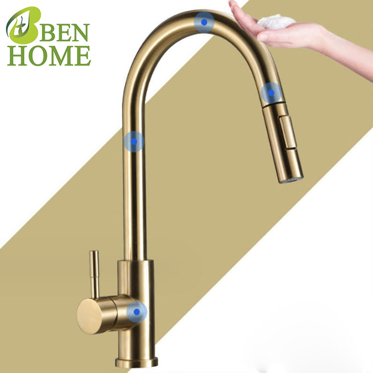 Exquisite Casting Process Kitchen Faucet with Touchless