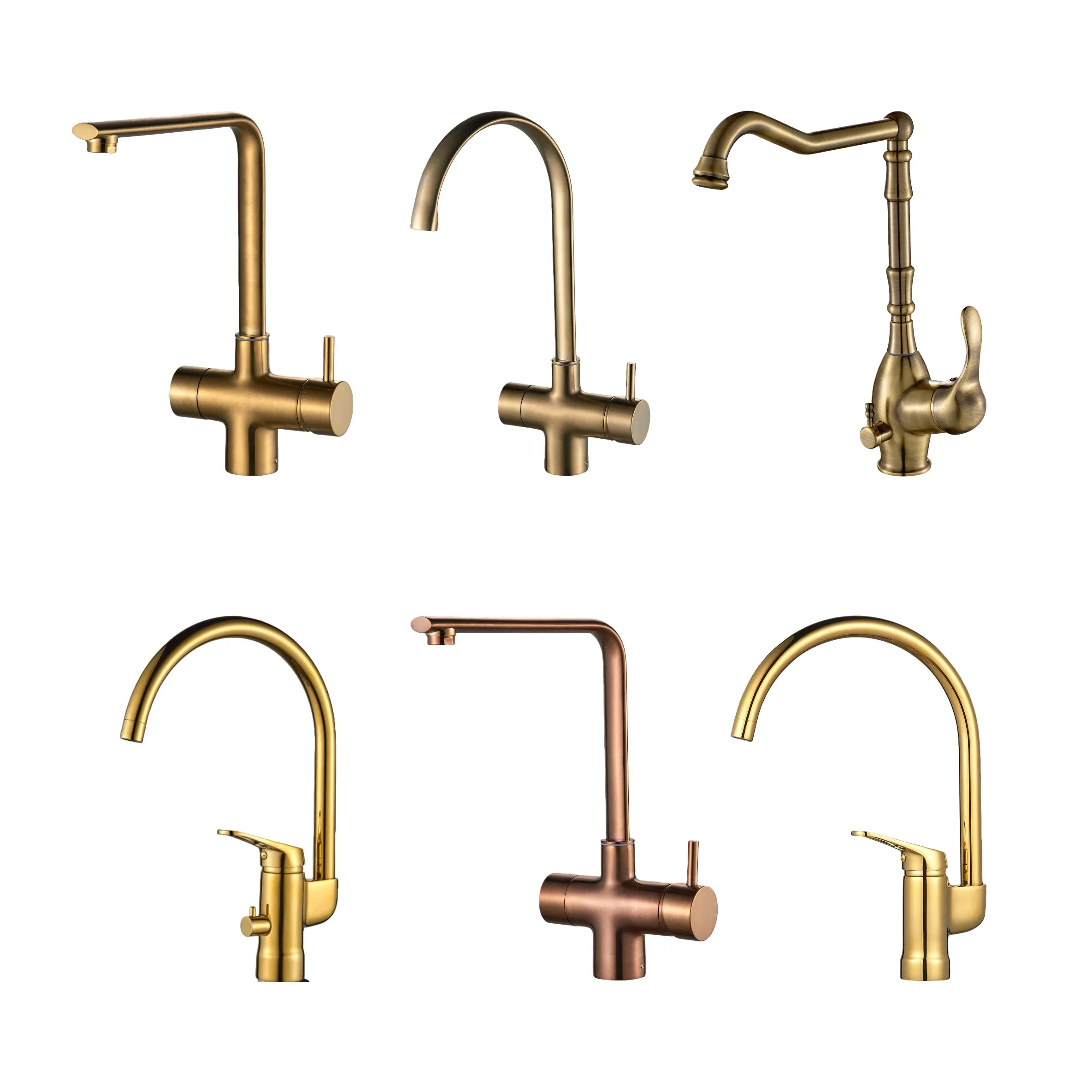Durable Brass Single Hole Faucet 360 Swivel Spout Single Handle Kitchen Sink Mixer Water Tap