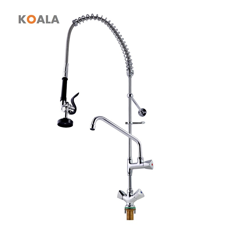Heavy-Duty Commercial Pre-Rinse Faucet with High-Pressure Spray Gun