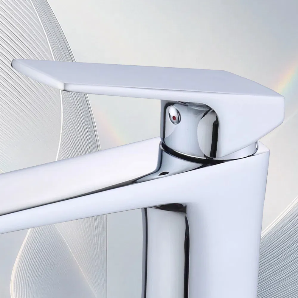 Kitchen Brass Finish Matte Silver Bathroom Basin Faucet Mixer Tap