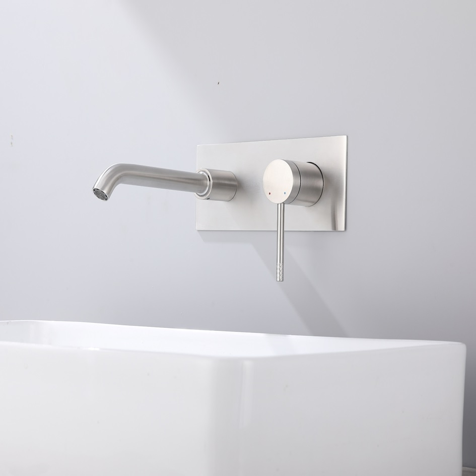 Minimalist Curved Handle Mixer Tap for Bathroom Basin Shower Kitchen Island Faucet