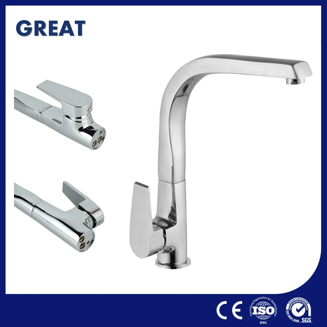 Great Kitchen Faucet with Sprayer 5 Hole Factory OEM Customized Black Gold Kitchen Faucet Gl90110A110 Chrome Kitchen Faucet Smooth Touchless Kitchen Faucet